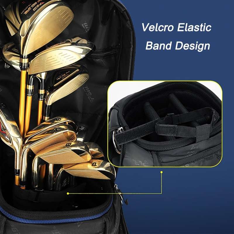Golf Bag with Velcro Elastic Band – Secure Club Organization