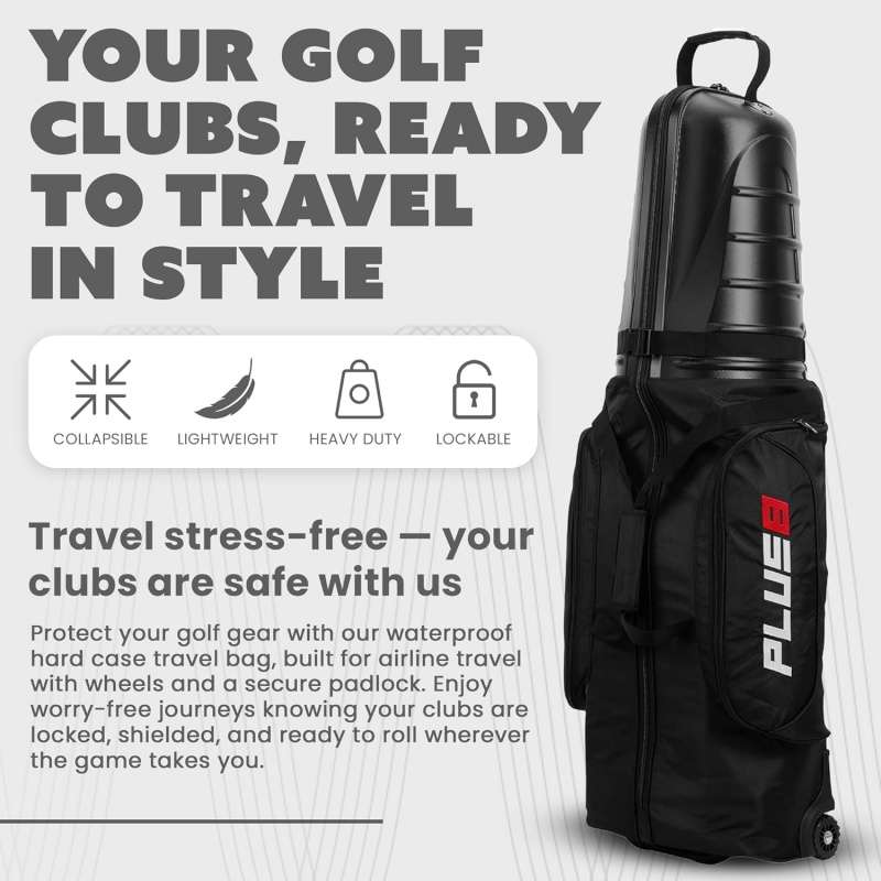 Plus 8 Hard Case Golf Travel Bag